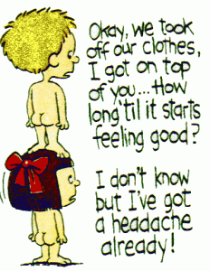 funny naked sex headache