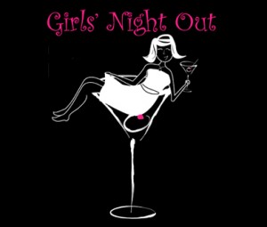 Martini glass girls night out